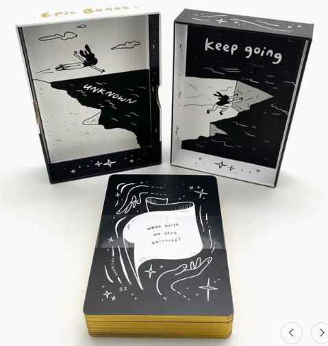 Gently Rising Manifestation Affirmation / Oracle Deck by Epic Bones 52 cards