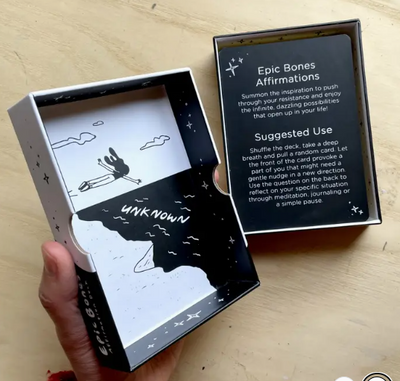 Gently Rising Manifestation Affirmation / Oracle Deck by Epic Bones 52 cards