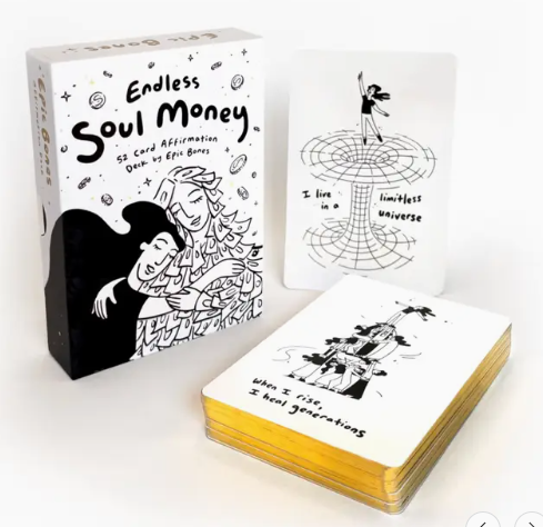 Endless Soul Money Manifestation Affirmation / Oracle Deck by Epic Bones 52 cards