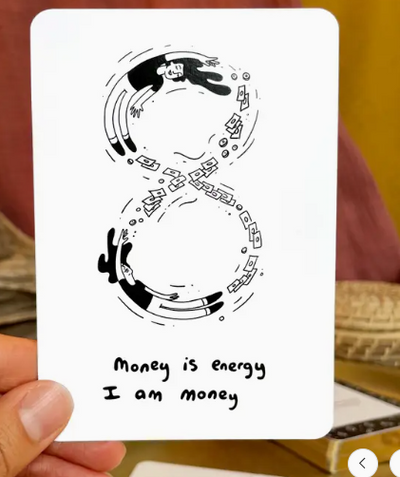 Endless Soul Money Manifestation Affirmation / Oracle Deck by Epic Bones 52 cards