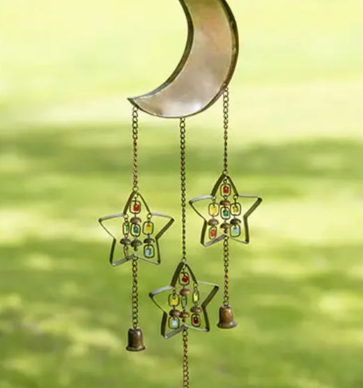 Moon and Stars Multi-color Windchime