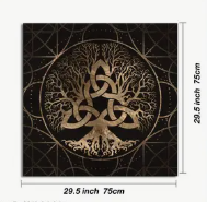 29" Square Tablecloth - Tree of Life Altar Cloth