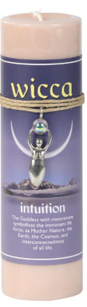 6.5" Scented Candle Wicca w/ Pendant Charm