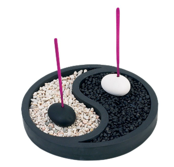 Yin Yang Incense Holder 6"