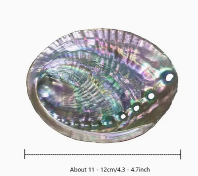 One Abalone Shell Smudge Bowl (approx 4"-4.7")