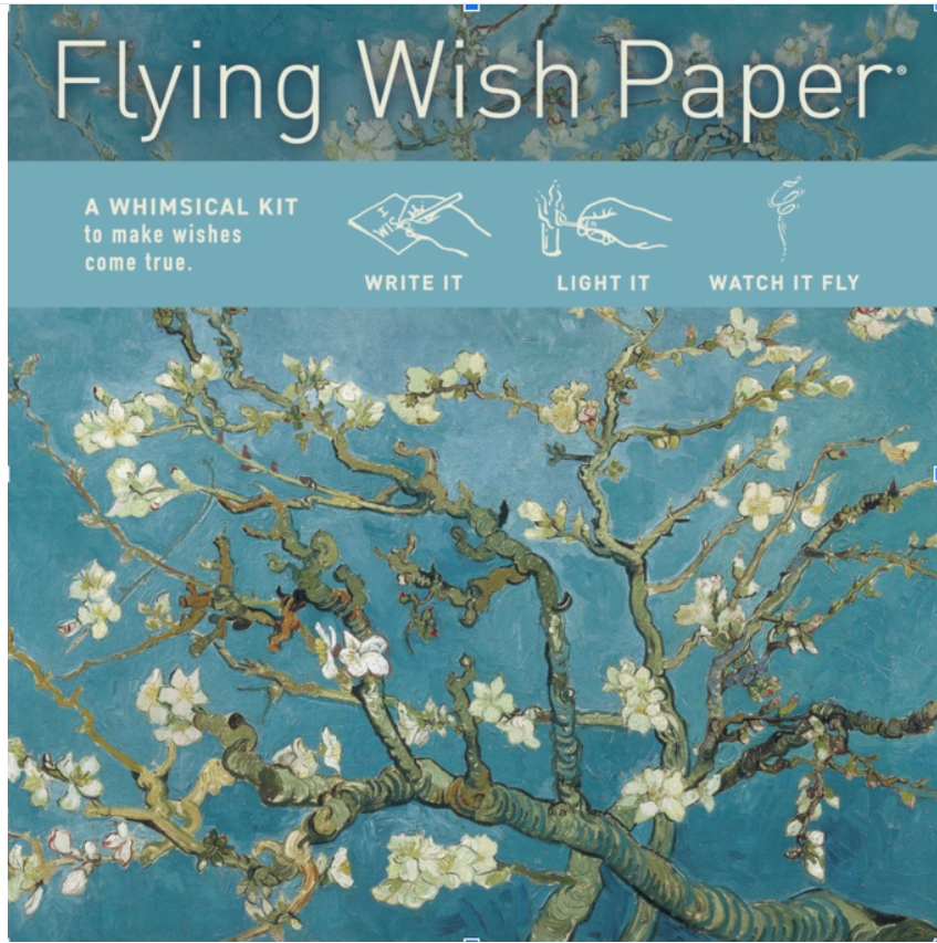 Almond Blossom Flying Wish Papers - Write it, Light it, Watch It Fly!