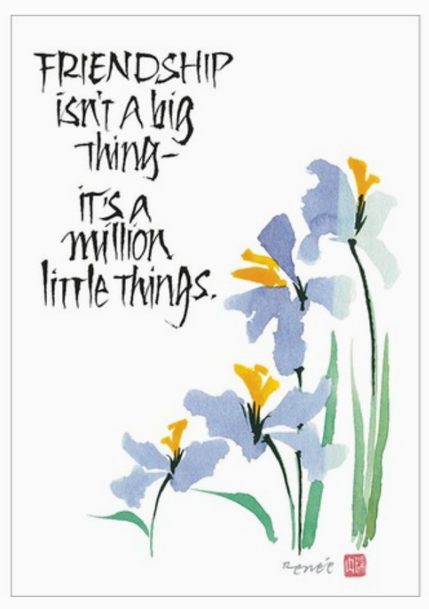 A Million Little Things Greeting Card Blank inside