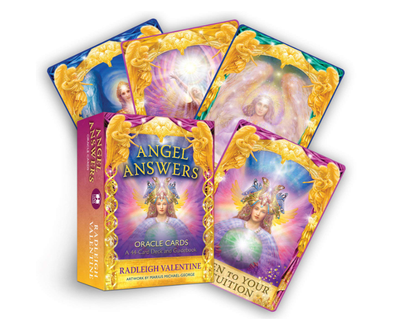 Angel Answers Oracle Cards: A 44-Card Deck and Guidebook Cards by Radleigh Valentine