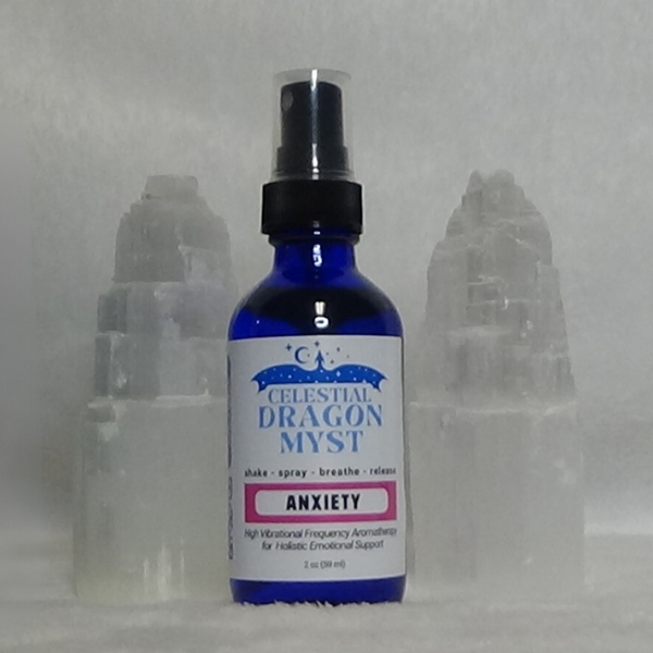 Release ANXIETY Celestial Dragons Myst Aromatherapy Spray (Holistic Emotional Wellness) - Organic