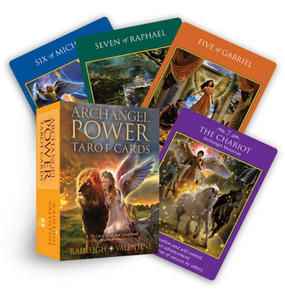 Archangel Power Tarot Cards by Radleigh Valentine 78 Card Deck and Guidebook