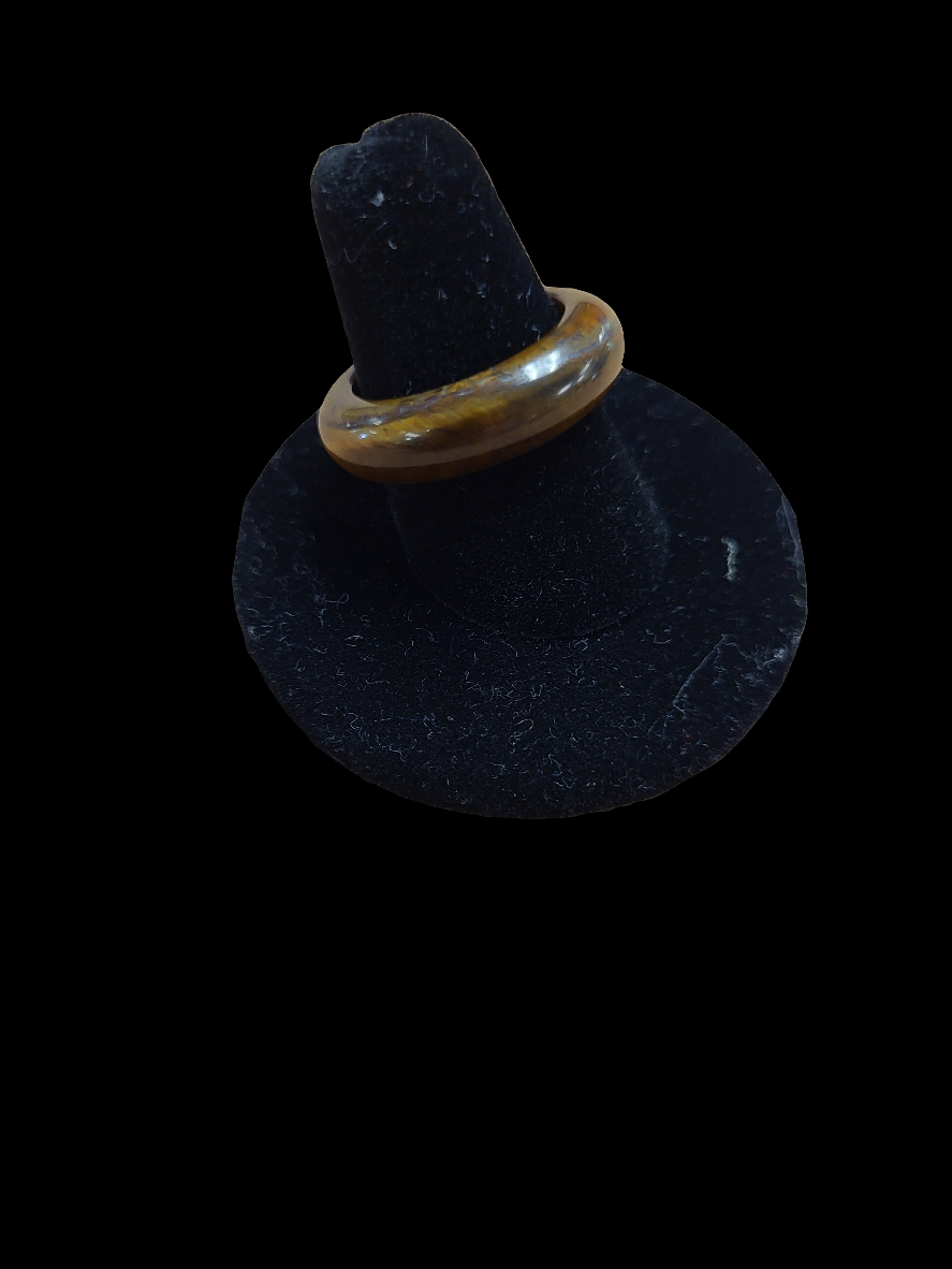 Tiger Eye Ring - Carved Crystal various sizes