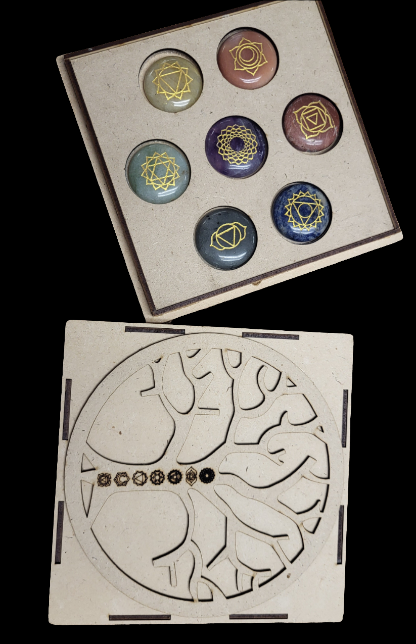 Tree of Life 7 Chakra Crystal Box Set