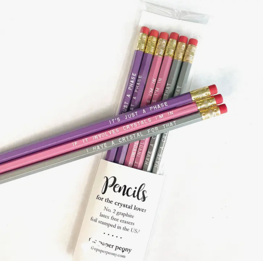 Crystal Lover Pencils (Set of 6)