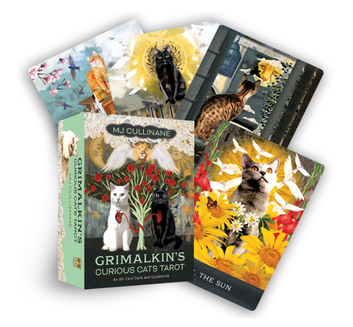 Grimalkin's Curious Cats Tarot: An 80-Card Deck and Guidebook by MJ Cullinane