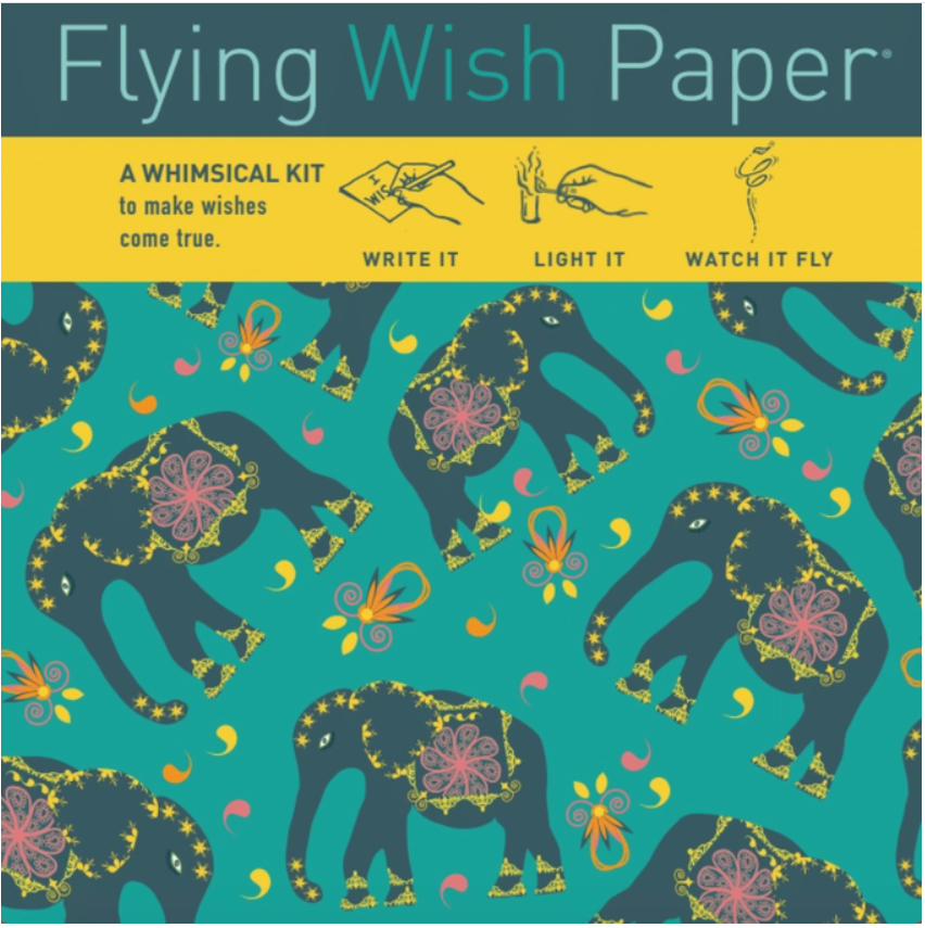 Elephant Flying Wish Papers - Write it, Light it, Watch It Fly!