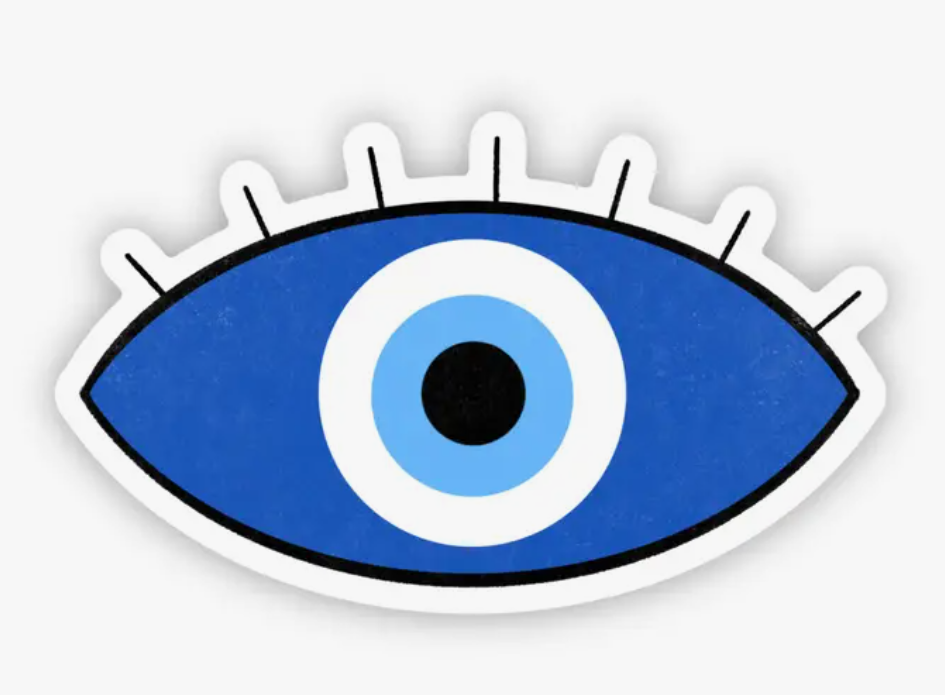 Evil Eye Sticker- Blue