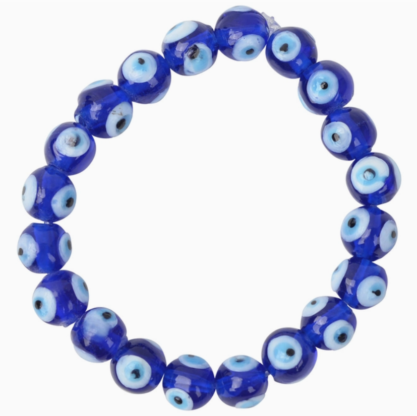 Blue Evil Eye Bracelet 10mm