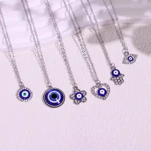 Evil Eye Silver Necklace - Various Styles