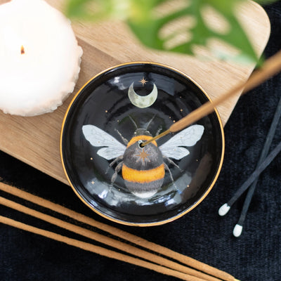 Forest Bee Ceramic Incense Plate Dish