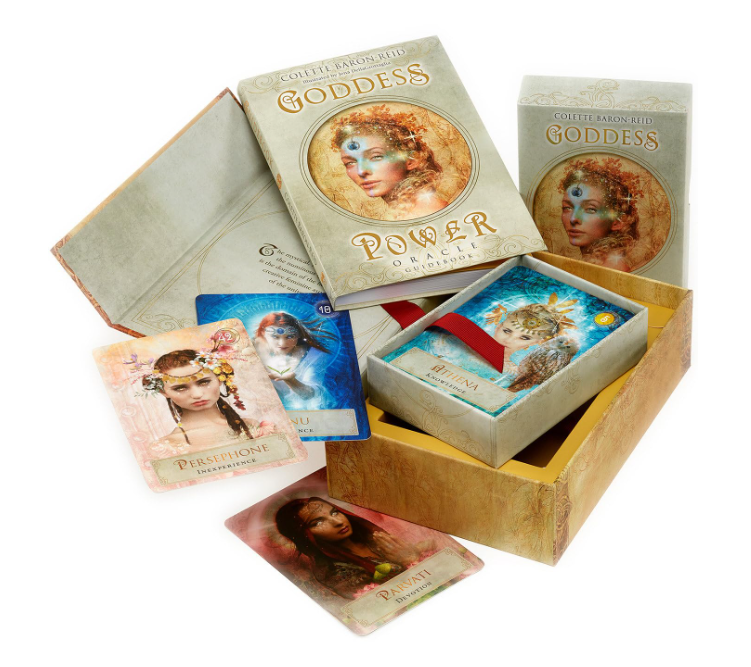 Goddess Power Oracle by Colette Baron-Reid (Deluxe Keepsake Edition) 52 Card Deck & Guidebook