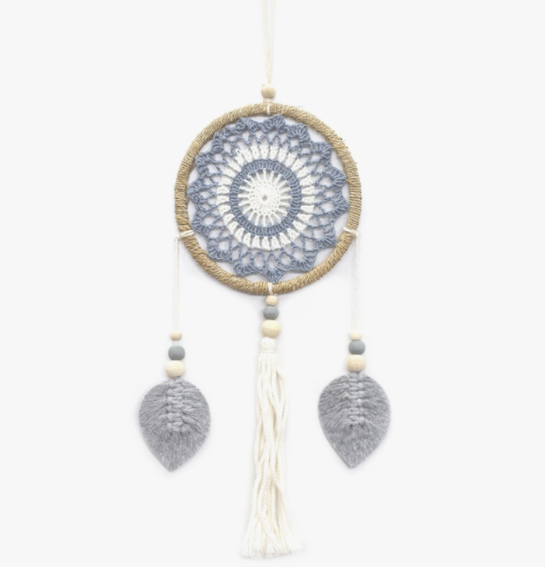 Gray Elemental Spirits Dreamcatcher Cotton