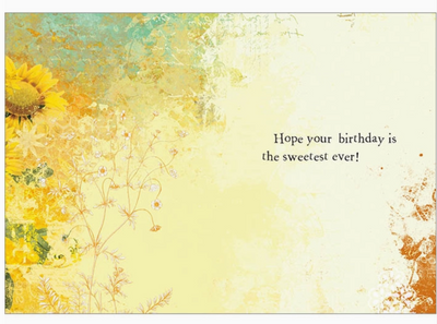 Honey For Your Heart Greeting/Birthday Card Hope your birthday is the sweetest ever! inside