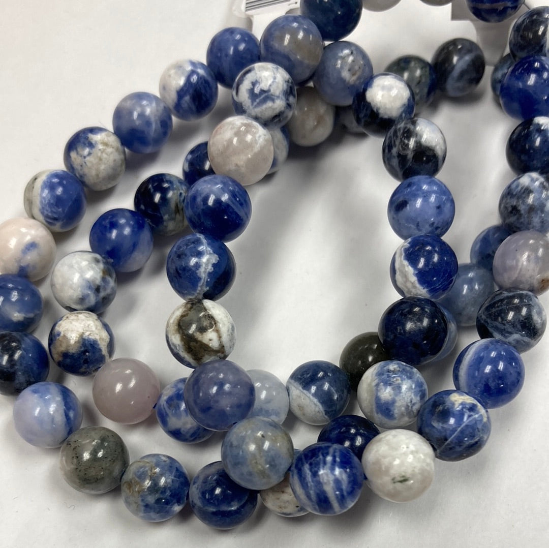 Sodalite Crystal 8mm Bracelet