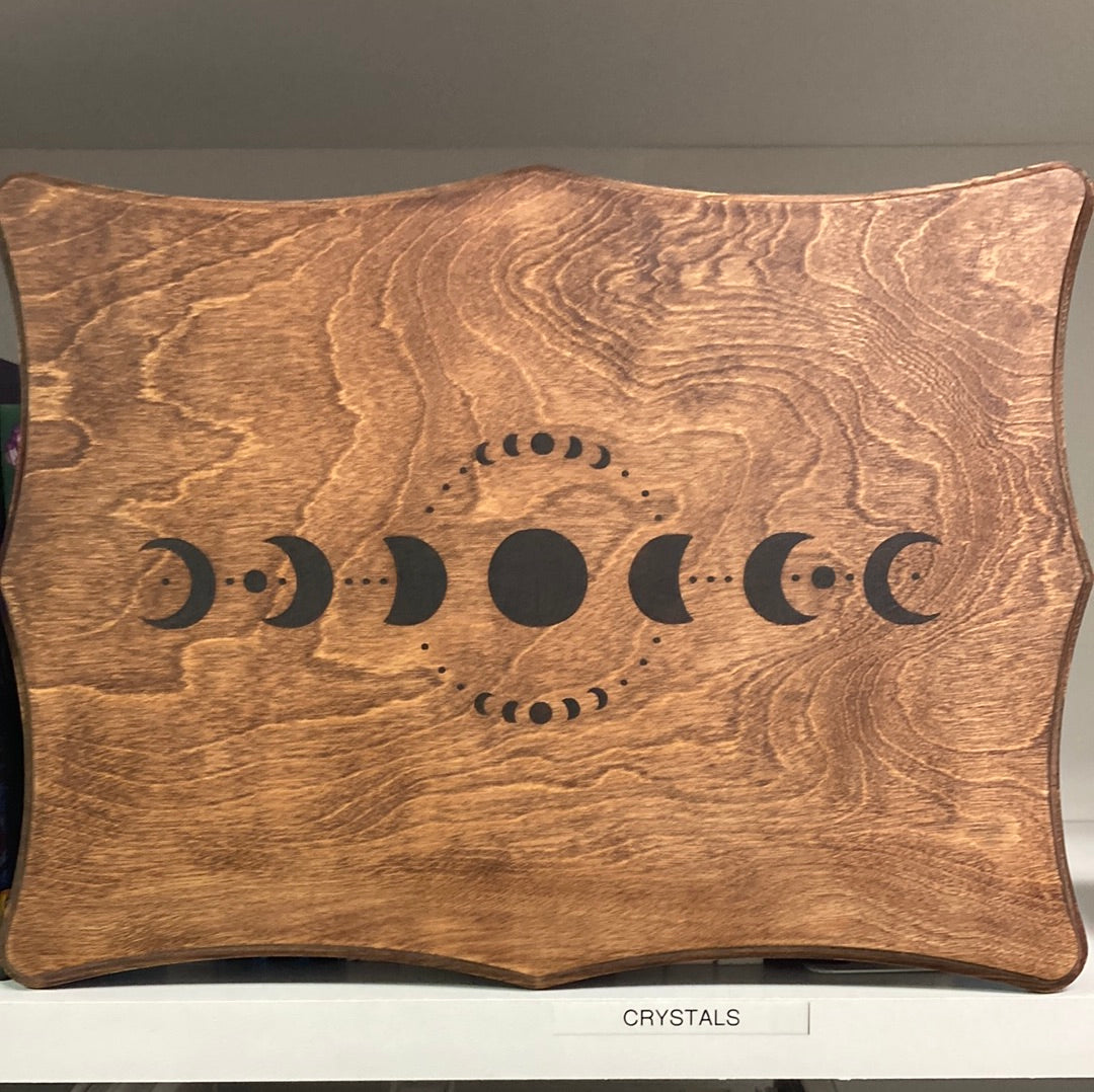 Moon Phase Large Wood Tray