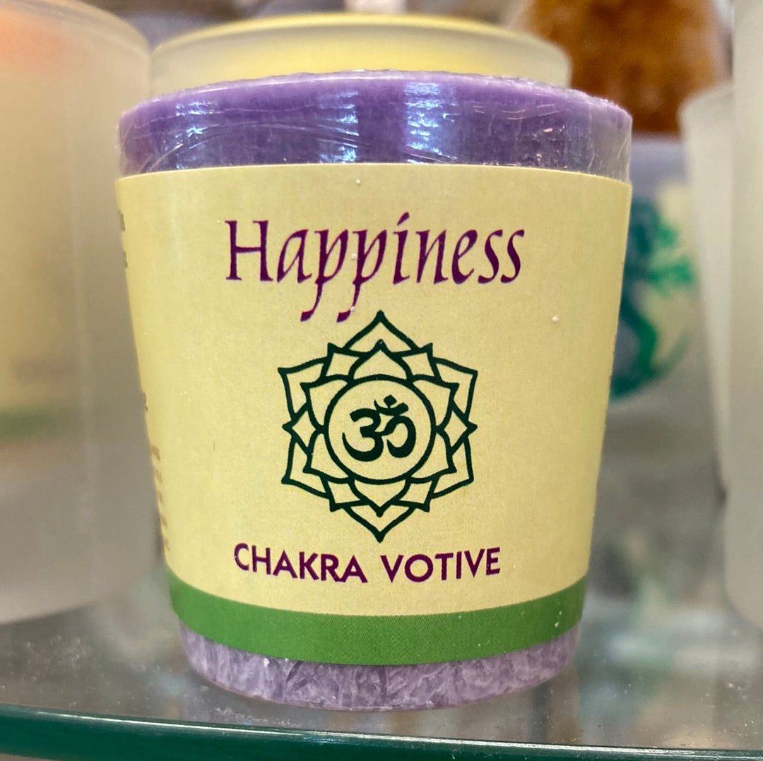 Happiness Votive Candle Crown Chakra - Aloha Bay Candles