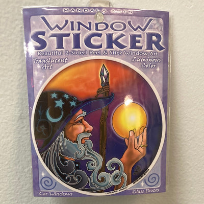 Mystical Wizard Window Sticker -2 Sided- 4" x 5"