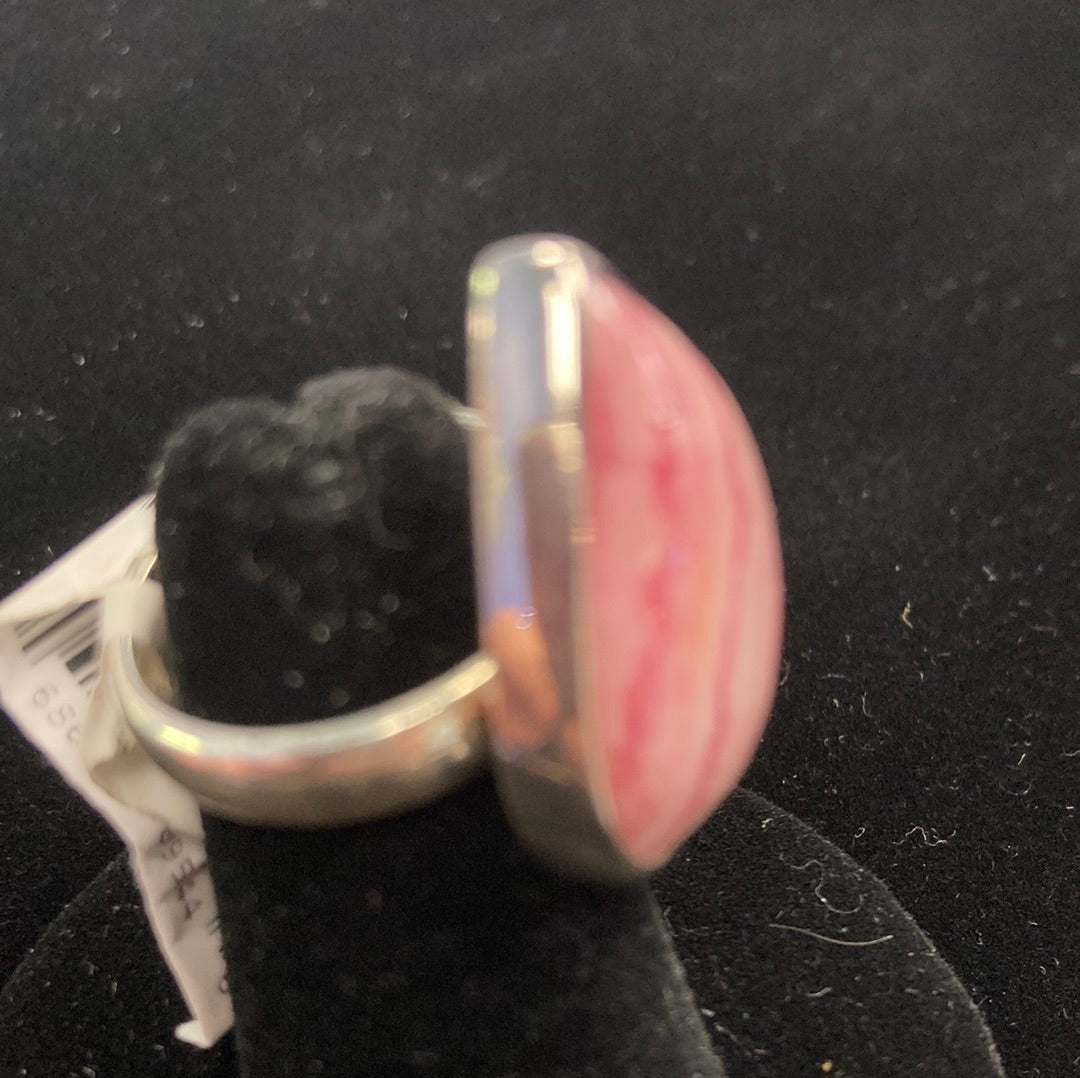 Rhodochrosite Sterling Silver Ring