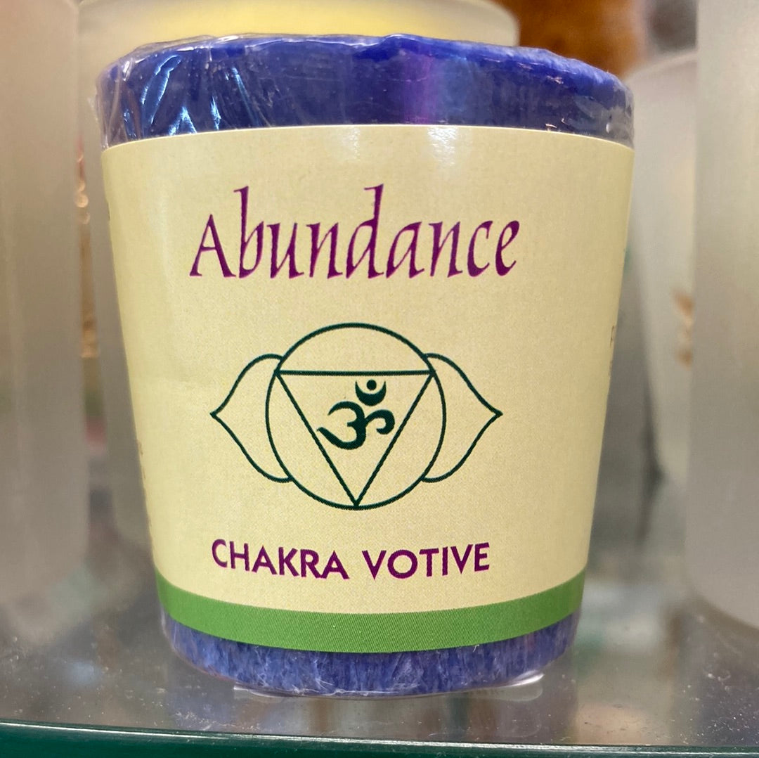 Abundance Votive Candle Third Eye Chakra - Aloha Bay Candles