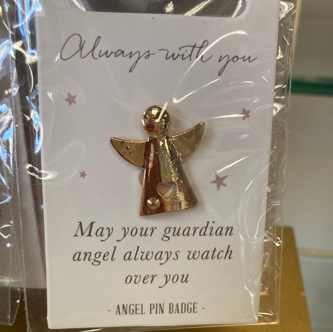 " Always with You" Little Angel Sentiment Pin Badges