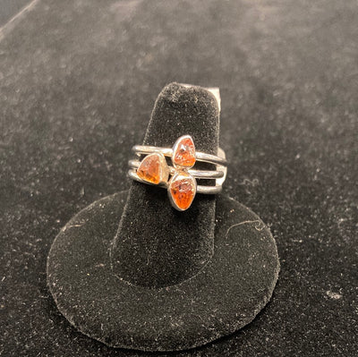 Citrine Stackable Ring - Sterling Silver