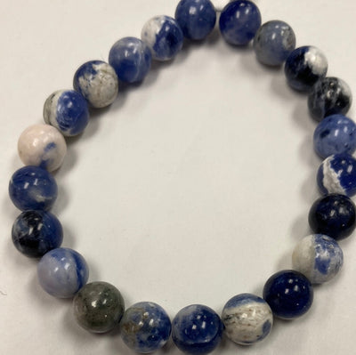 Sodalite Crystal 8mm Bracelet