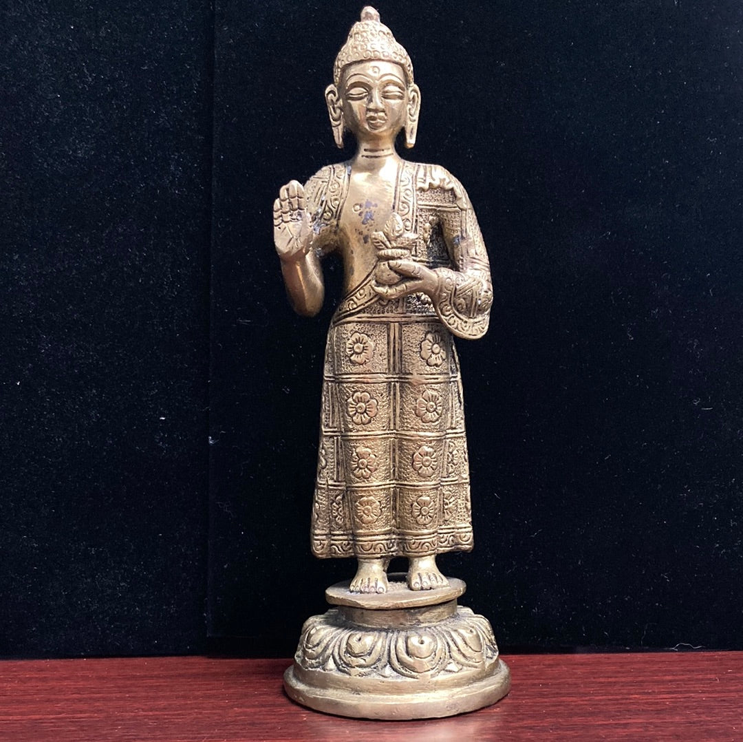 Brass Standing Buddha #BRF1BUST6