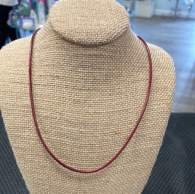 Necklace 20" Waxed Cord