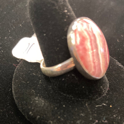 Rhodochrosite Sterling Silver Ring