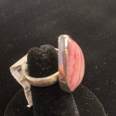 Rhodochrosite Sterling Silver Ring