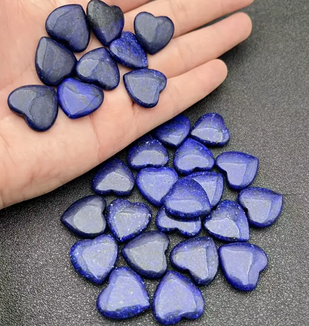 .85" Lapis Lazuli Heart Carved Crystal