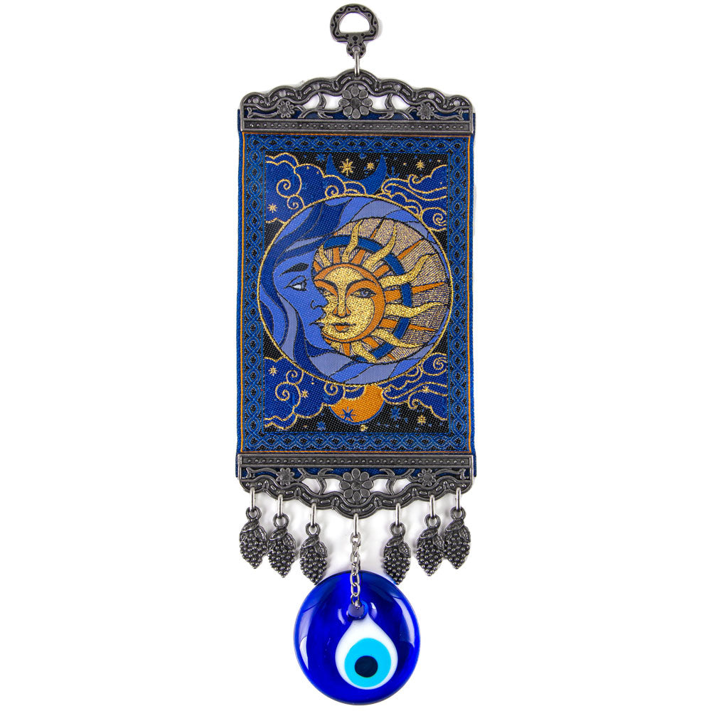 Sun And Moon Evil Eye Wall Hanging Art