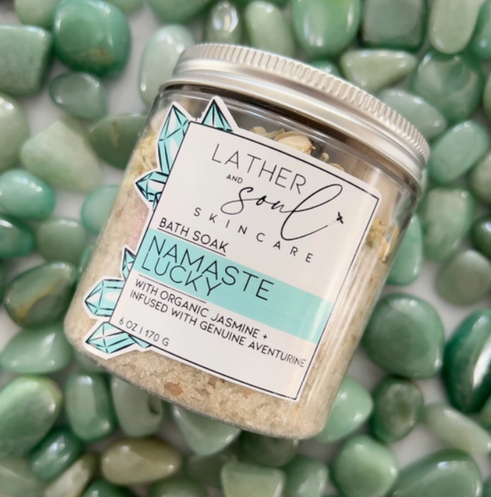 Lucky- Green Aventurine Namaste Herbal Bath Soak