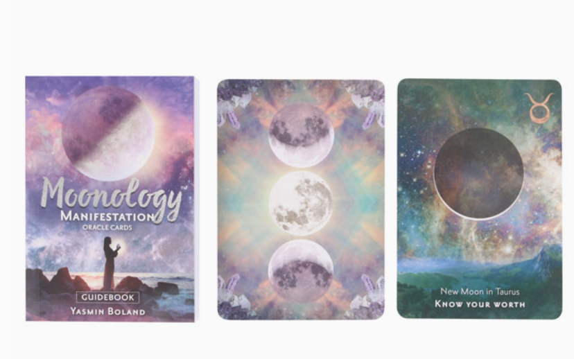 Moonology Manifestation Oracle: A 48-Card Deck and Guidebook by Yasmin Boland