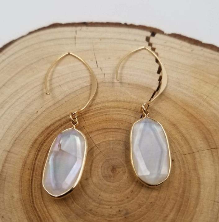 Mother of Pearl Earrings- Dangle