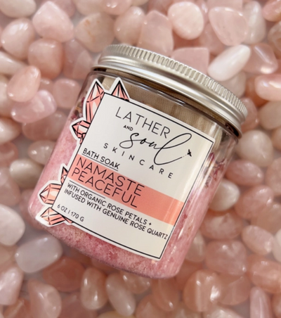 Peaceful- Rose Quartz Namaste Herbal Bath Soak