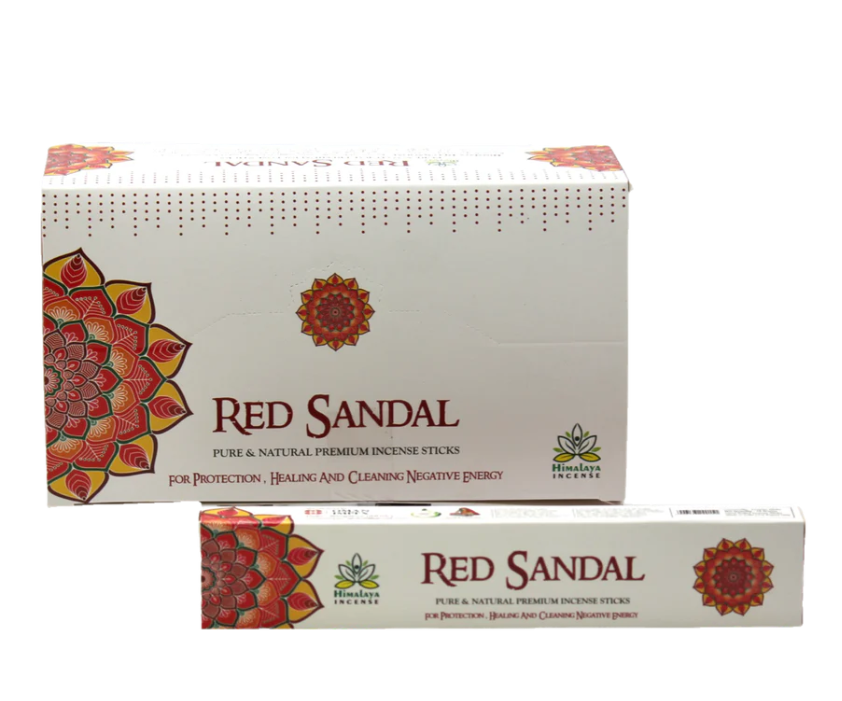 Himalaya Red Sandal Incense 10" Sticks 10 per Package