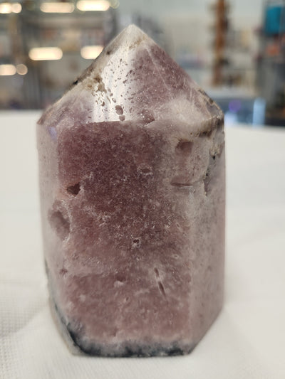 (B) Pink Amethyst Tower 3.5"H