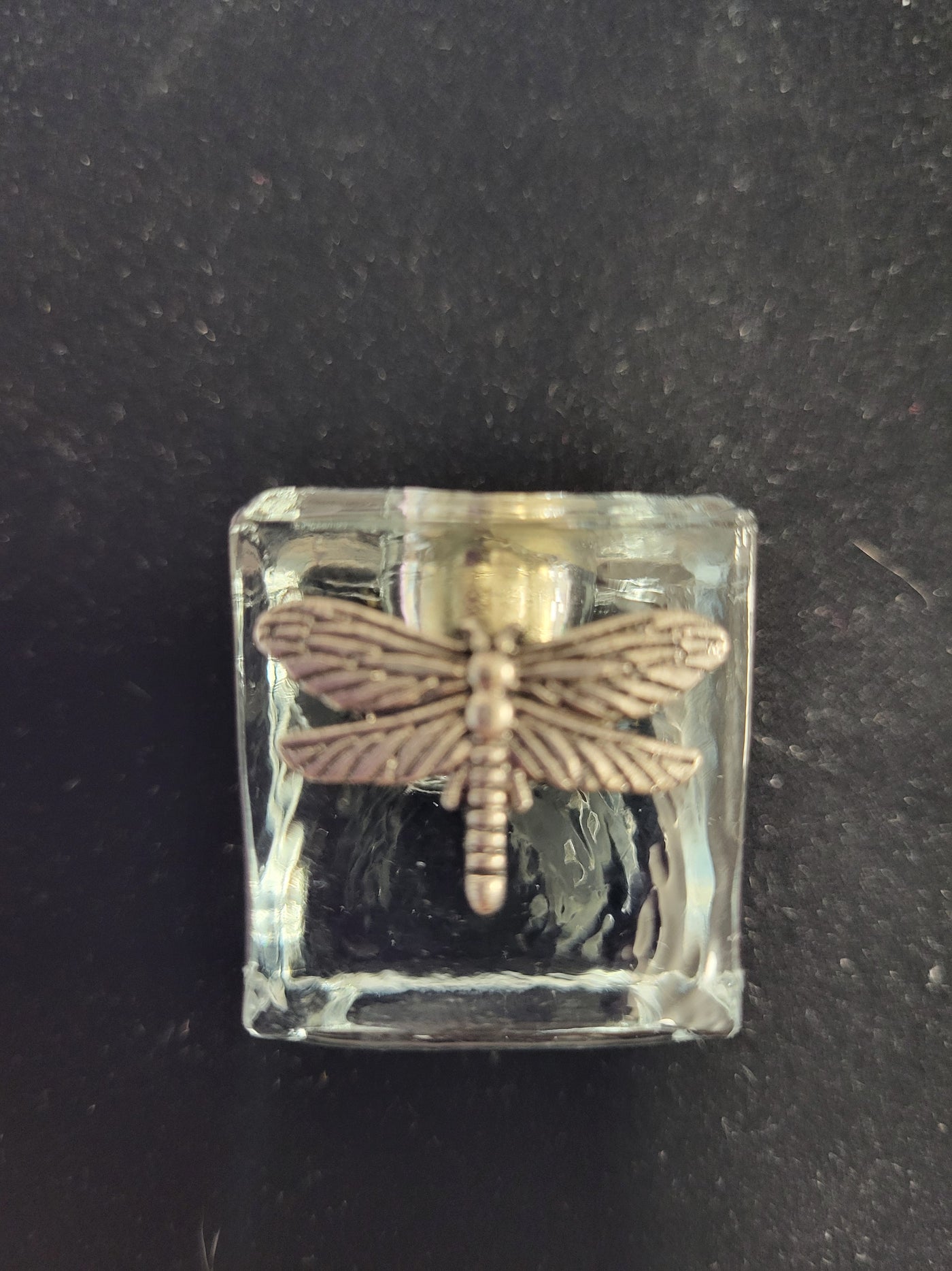 Dragonfly Mini Candle Holder -Glass