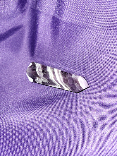 Chevron Amethyst Tower Point Natural Raw