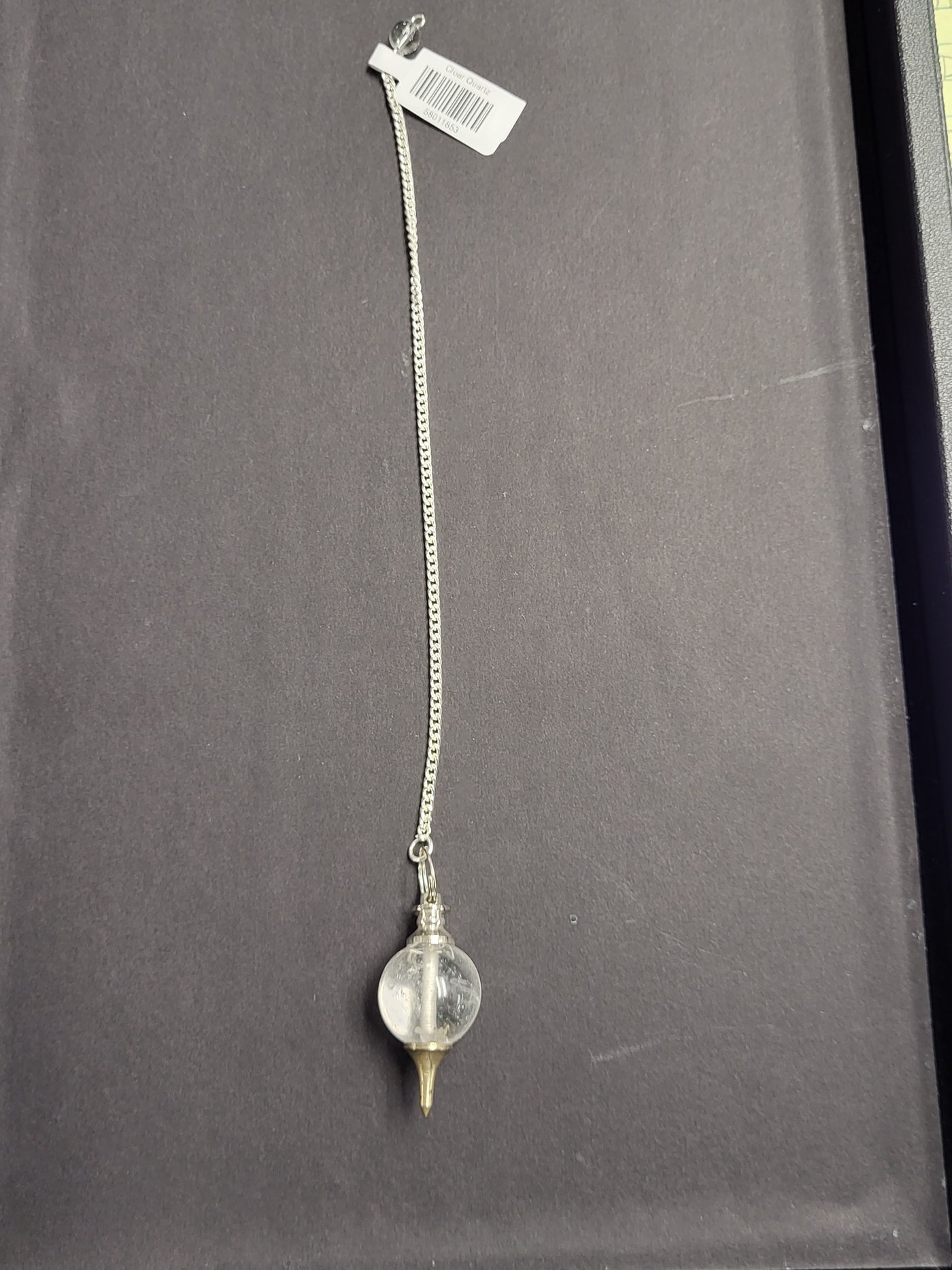 Clear Quartz Sphere Pendulum